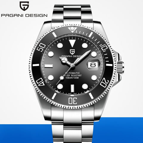 2019 PAGANI DESIGN Brand Automatic Mechanical Mens Watch Sports100M Waterproof Sport Male Sapphire Wrist Watch Relogio Masculino