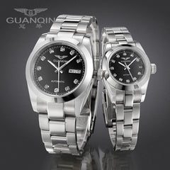 GUANQIN Luxury Lovers watches Original Top Brand Luxury Couple Watches WristWatch Fashion Waterproof Men and Women  Wristwatches