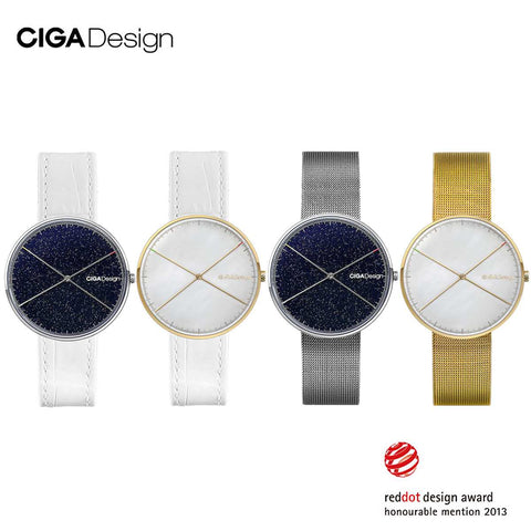CIGA DESIGN CIGA Quartz Watch Star Watch Womens Simple Fashion Ladies Watch Wins Red Dot Design Award X series