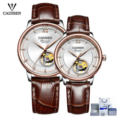 CADISEN men's watches top brand luxury automatic watch Couple mechanical Ladies for Lover Clock MIYOTA 90S5 Ultra-thin Watches