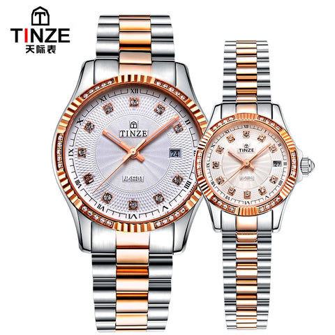 montre couple homme et femme creative watch couple Automatic mechanical watches pair men and women reloj personalizado 2019
